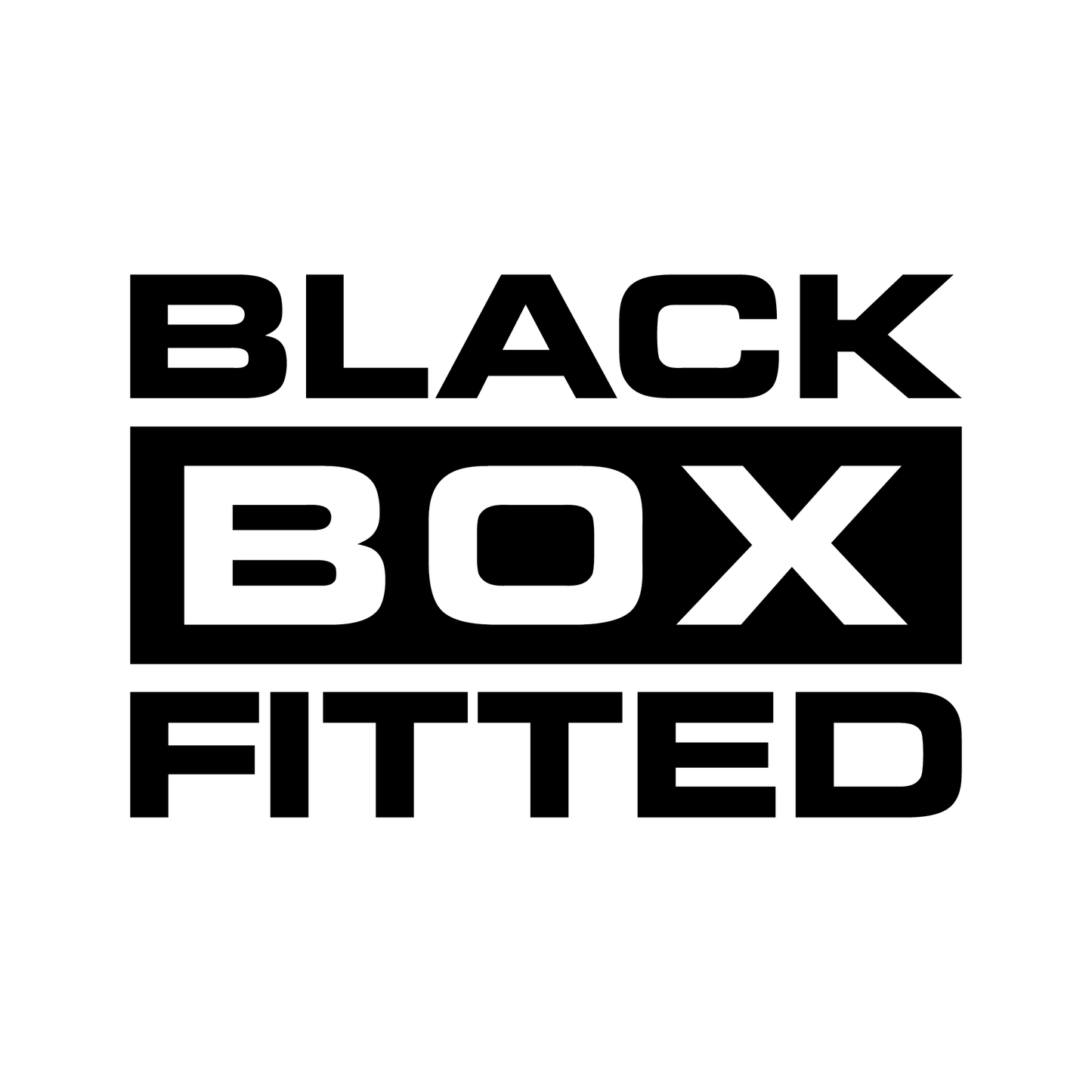 Black Box Fitted Vinyl Decal Sticker – High-Quality Black Box Warning Sign for Cars, Perfect for Rear Windows to Promote Safe Driving & Reduce Tailgating.