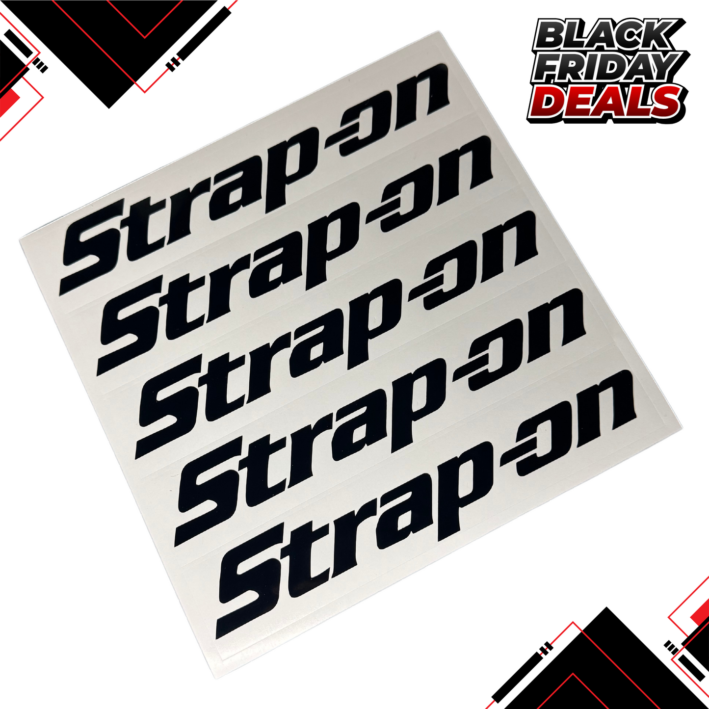 BLACK FRIDAY OFFER | 5x "Strap On" Vinyl Decals