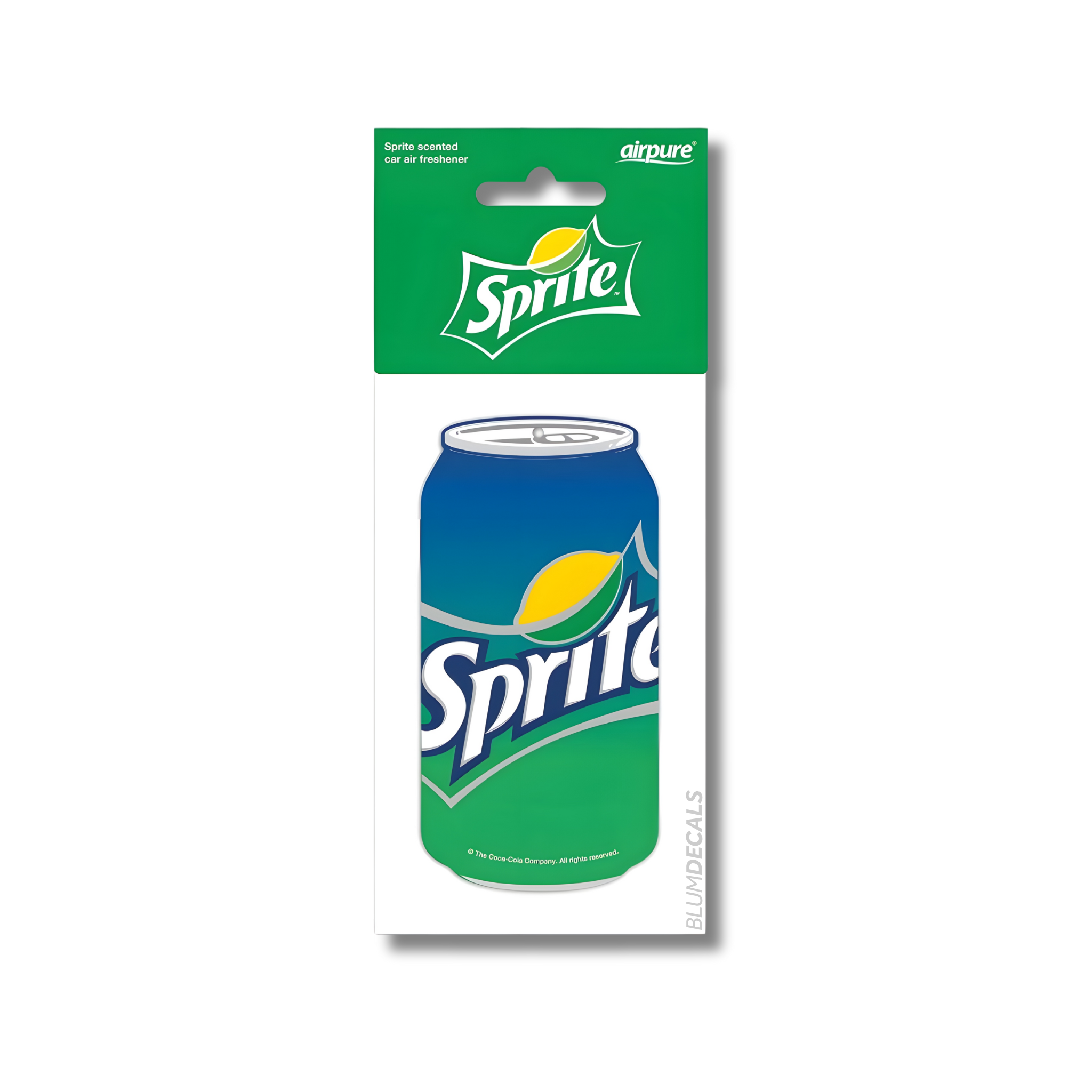 Official Sprite air freshener in original Sprite scent, featuring a can design. Long-lasting fragrance for cars, homes & offices. Licensed, cruelty-free & perfect for Sprite fans.