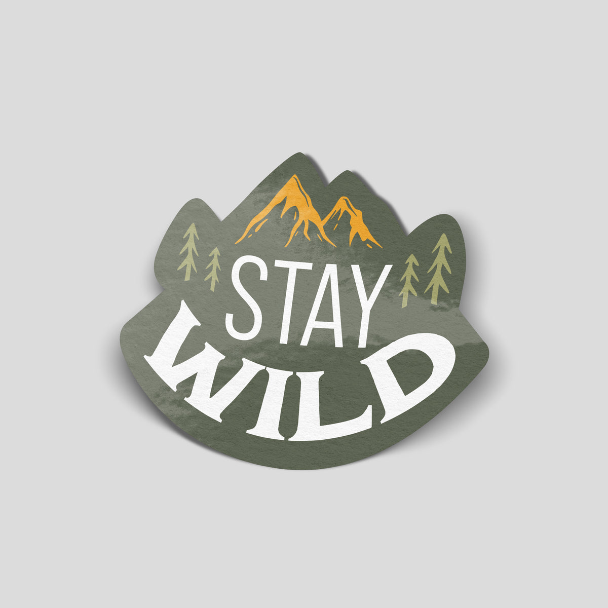 Stay Wild – Mountain Adventure Sticker
