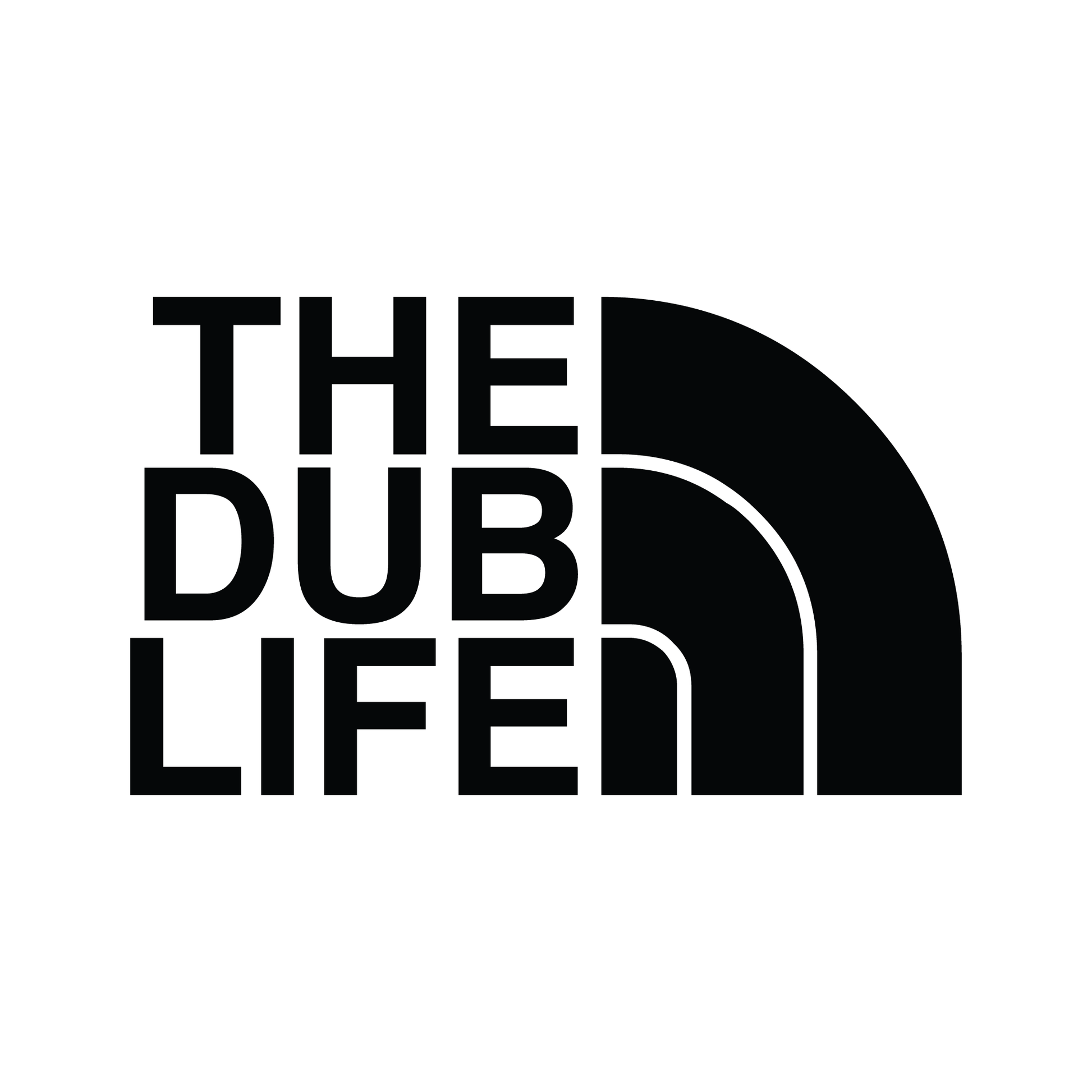 The Dub Life' Volkswagen vinyl decal sticker, weatherproof & UV-resistant, ideal for VW cars, laptops, and garages