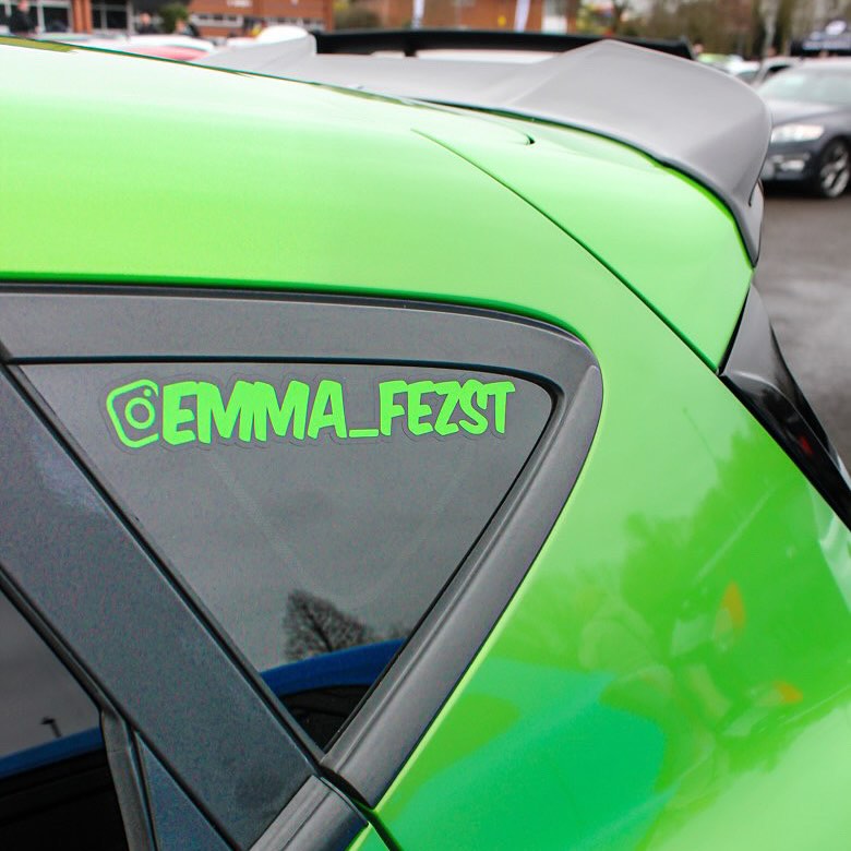 Custom Instagram Car Stickers | Personalised Decals by Blum Decals