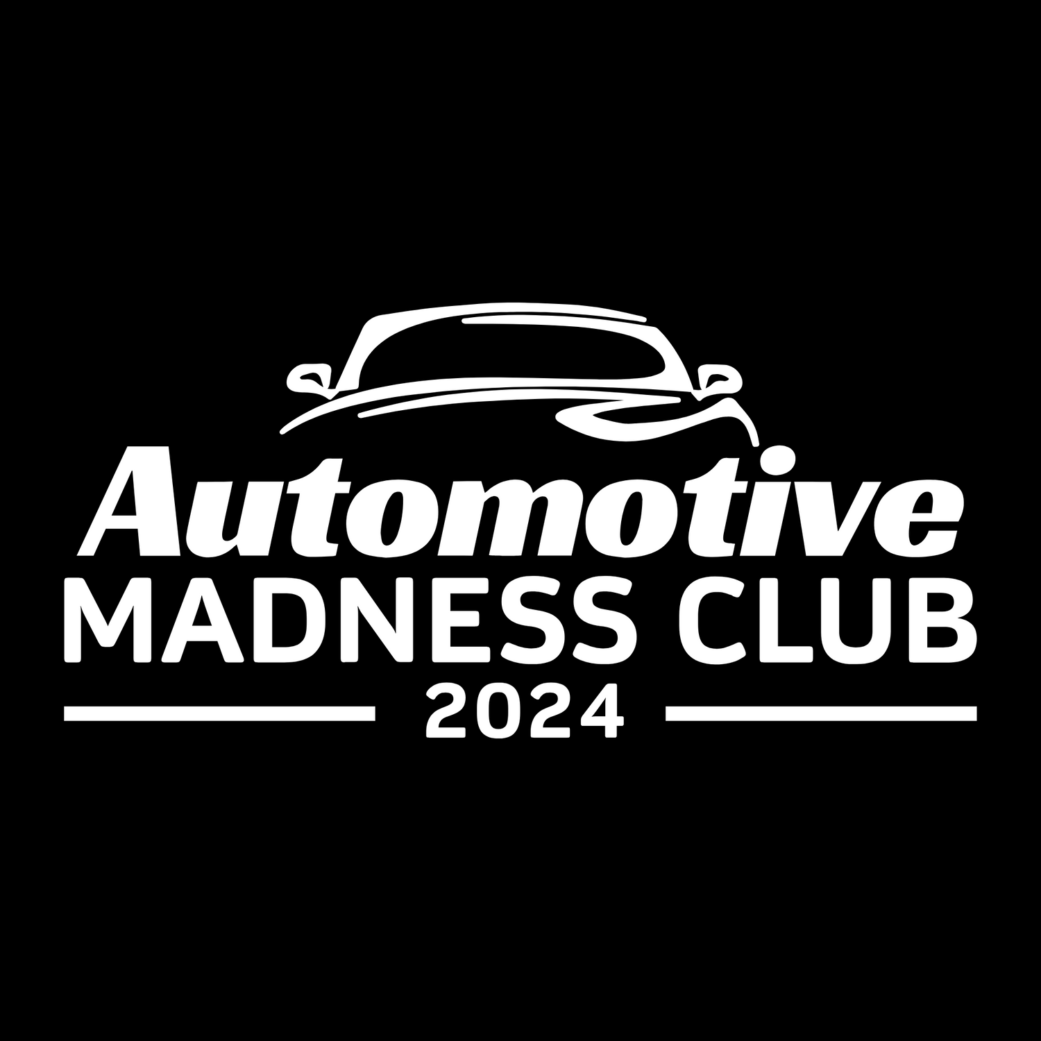 Automotive Madness Club 2024 Club shop full of merchandise, club stickers and sunstrips