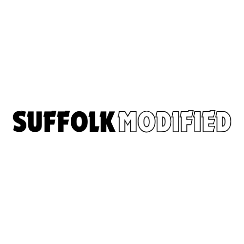 Suffolk Modified Car Club Logo, Representing car and automotive enthusiasts within the Suffolk area.