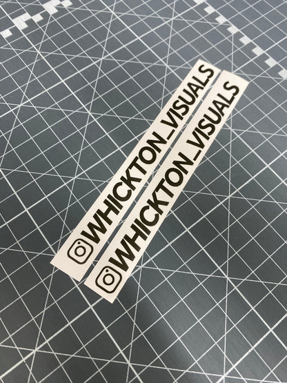 Gloss Black Vinyl Instagram Tag Sticker