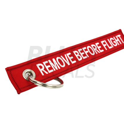 Remove Before Flight Jet Tag Keychain