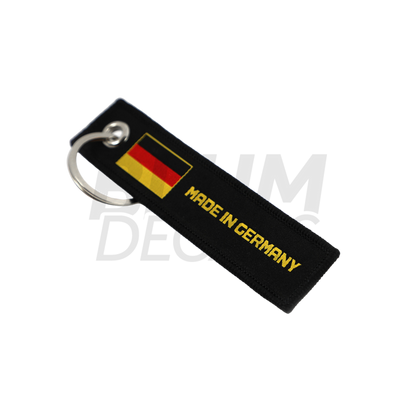 Made In Germany Jet Tag Keychain