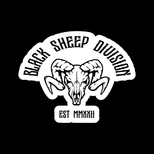 Black Sheep Division Printed Sticker 15cm (Gloss Finish)