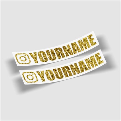 Instagram Social Tag Stickers (Glitter)