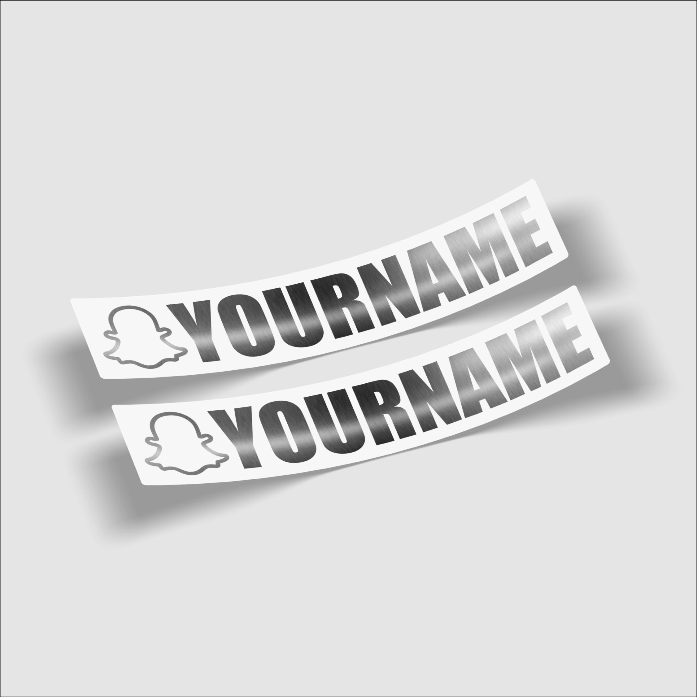 Snapchat Social Tag Stickers (Chrome) – Blum Decals Limited