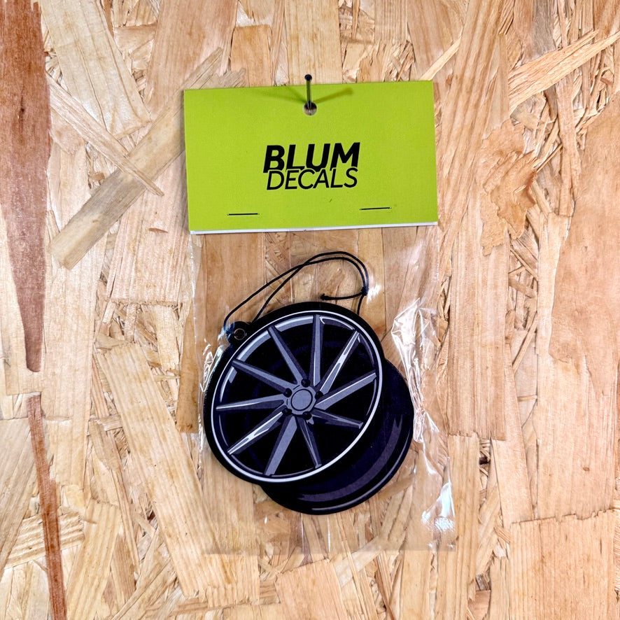 CVT Wheel Style New Car Scent Air Freshener in packaging