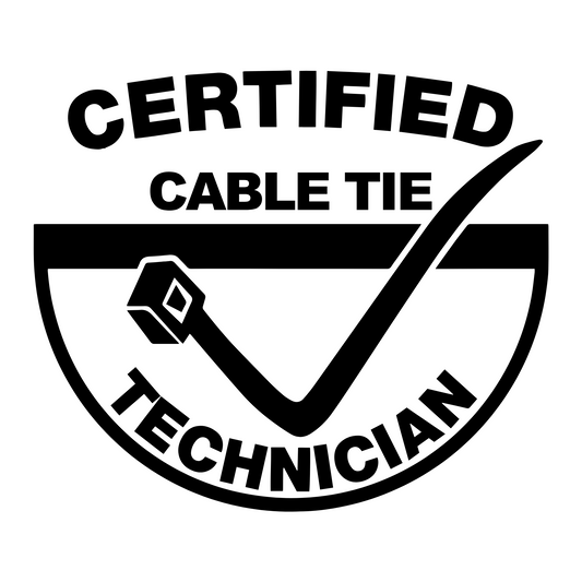 Certified Cable TIe Technician Vinyl Decal Sticker