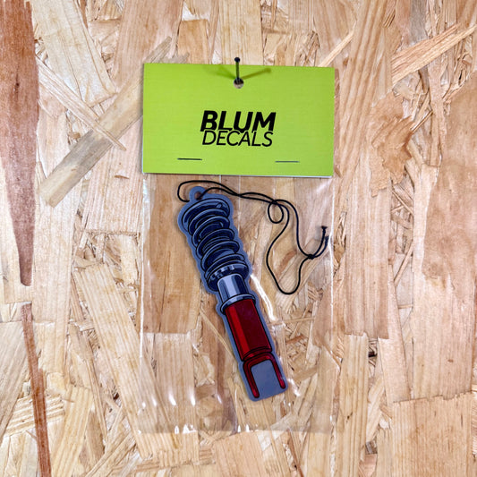 Coilover New Car Scent Air Freshener red and silver design