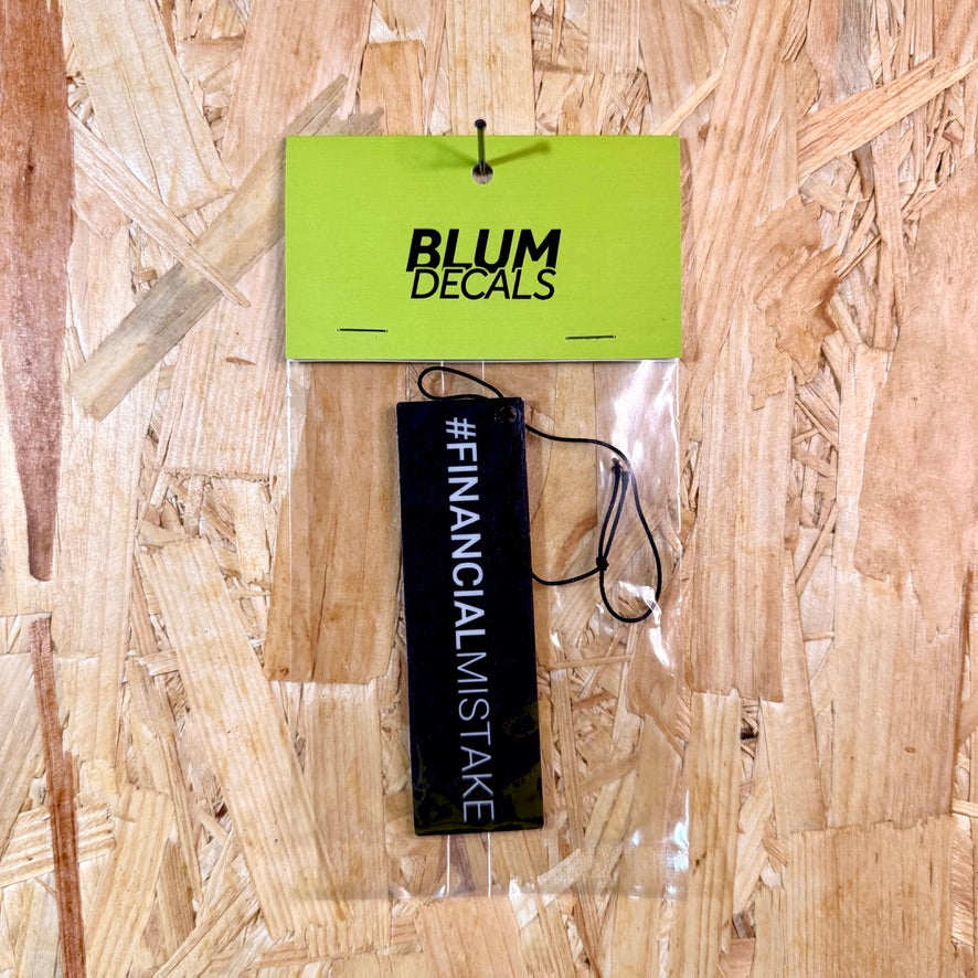 #FinancialMistake New Car Scent Air Freshener black design