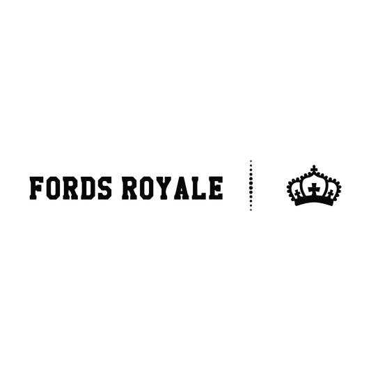 Fords Royale Text & Crown Decal / Sunstrip