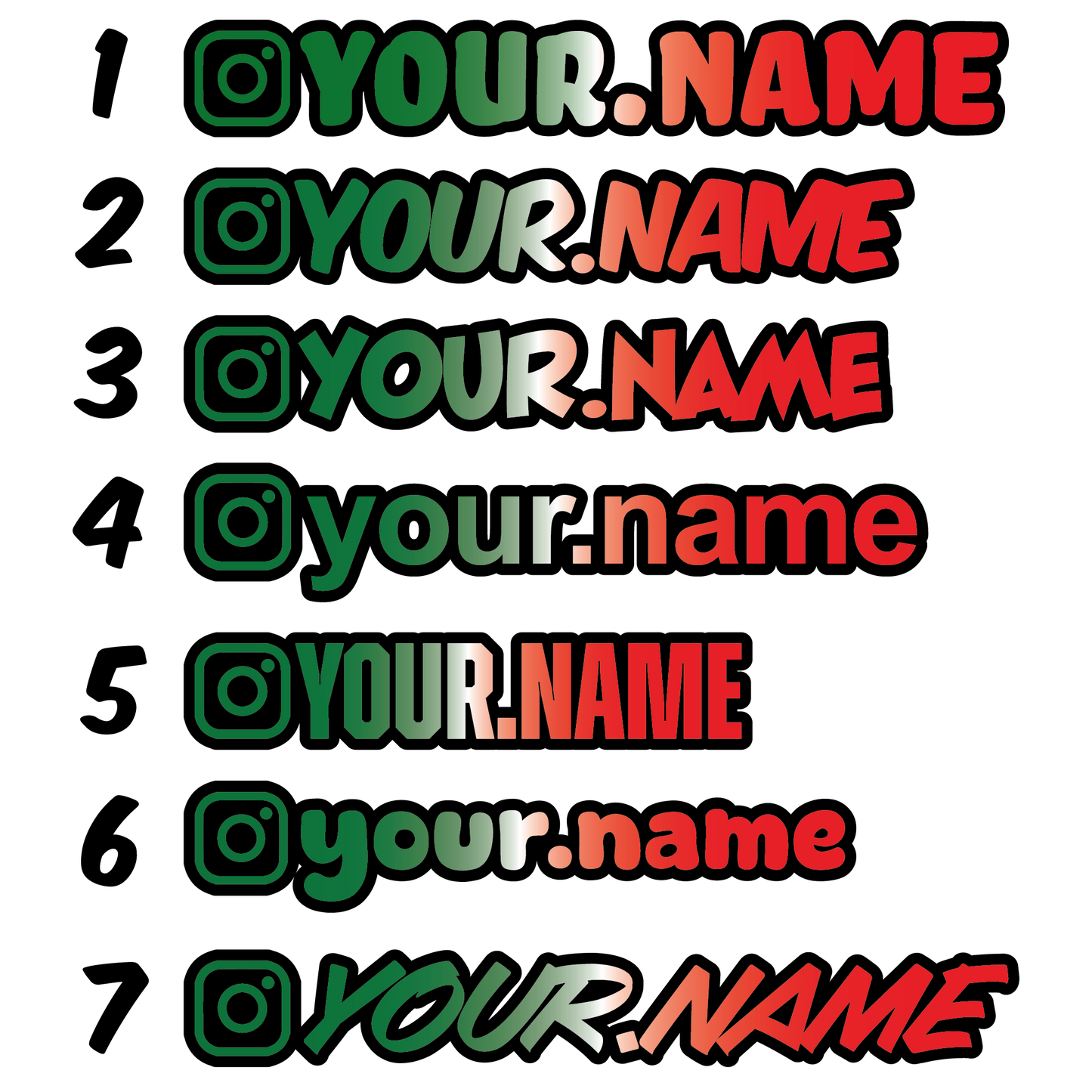 Italy Inspired Instagram Stickers