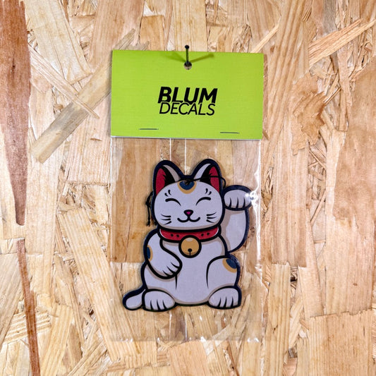 Lucky Cat New Car Scent Air Freshener with Maneki-Neko design