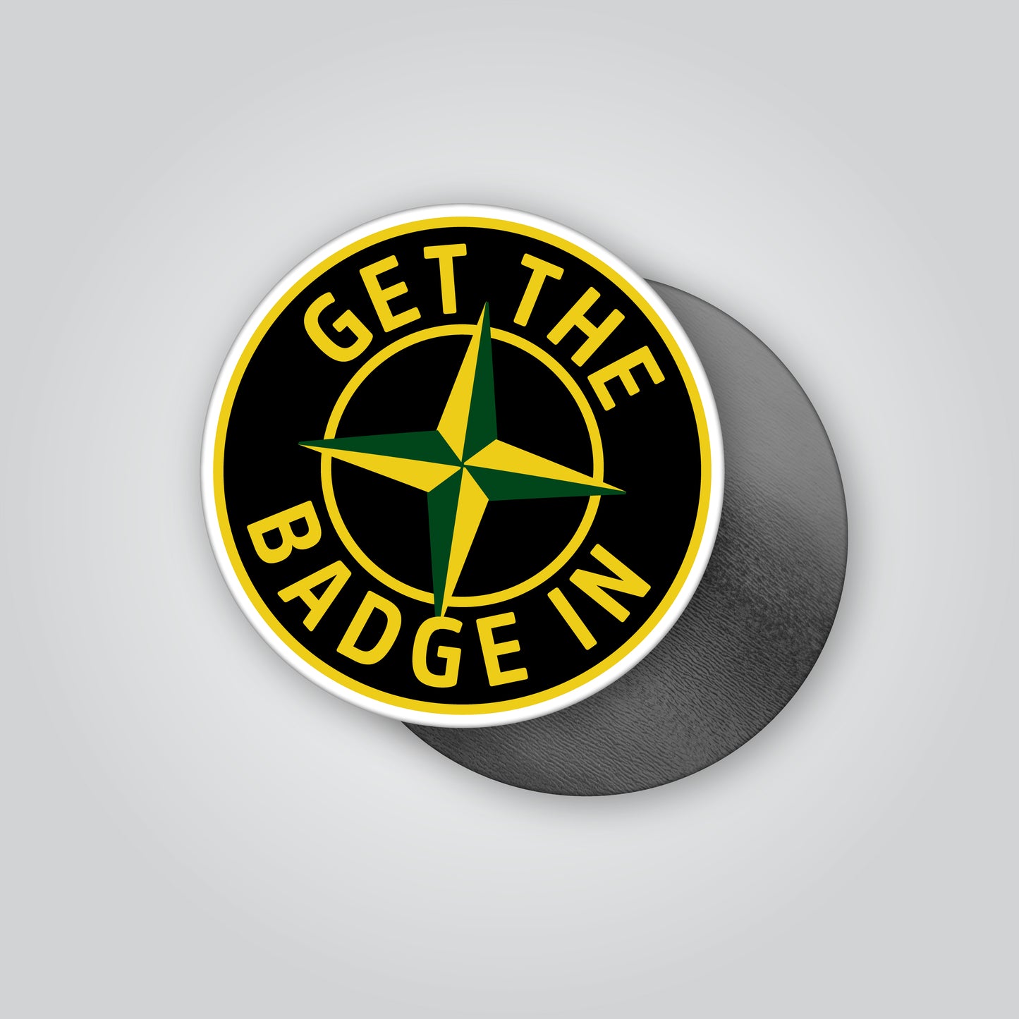 funny car magnet get the badge in automotive design removable magnet for garage toolbox UK car scene