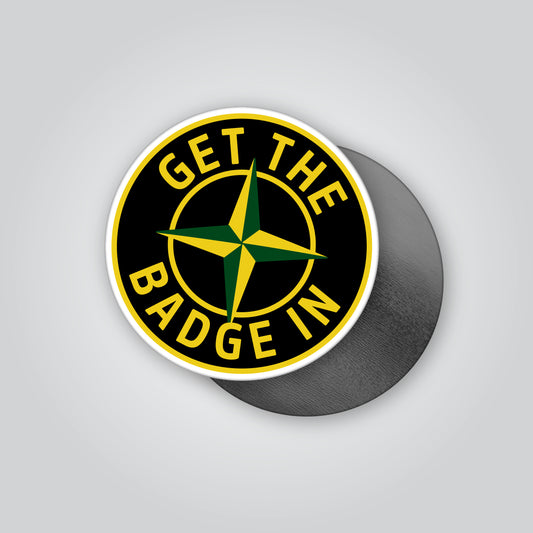 funny car magnet get the badge in automotive design removable magnet for garage toolbox UK car scene