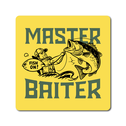 Master Baiter funny fishing vinyl sticker for cars, tackle boxes, boats – perfect humour gift for UK anglers and outdoors fans