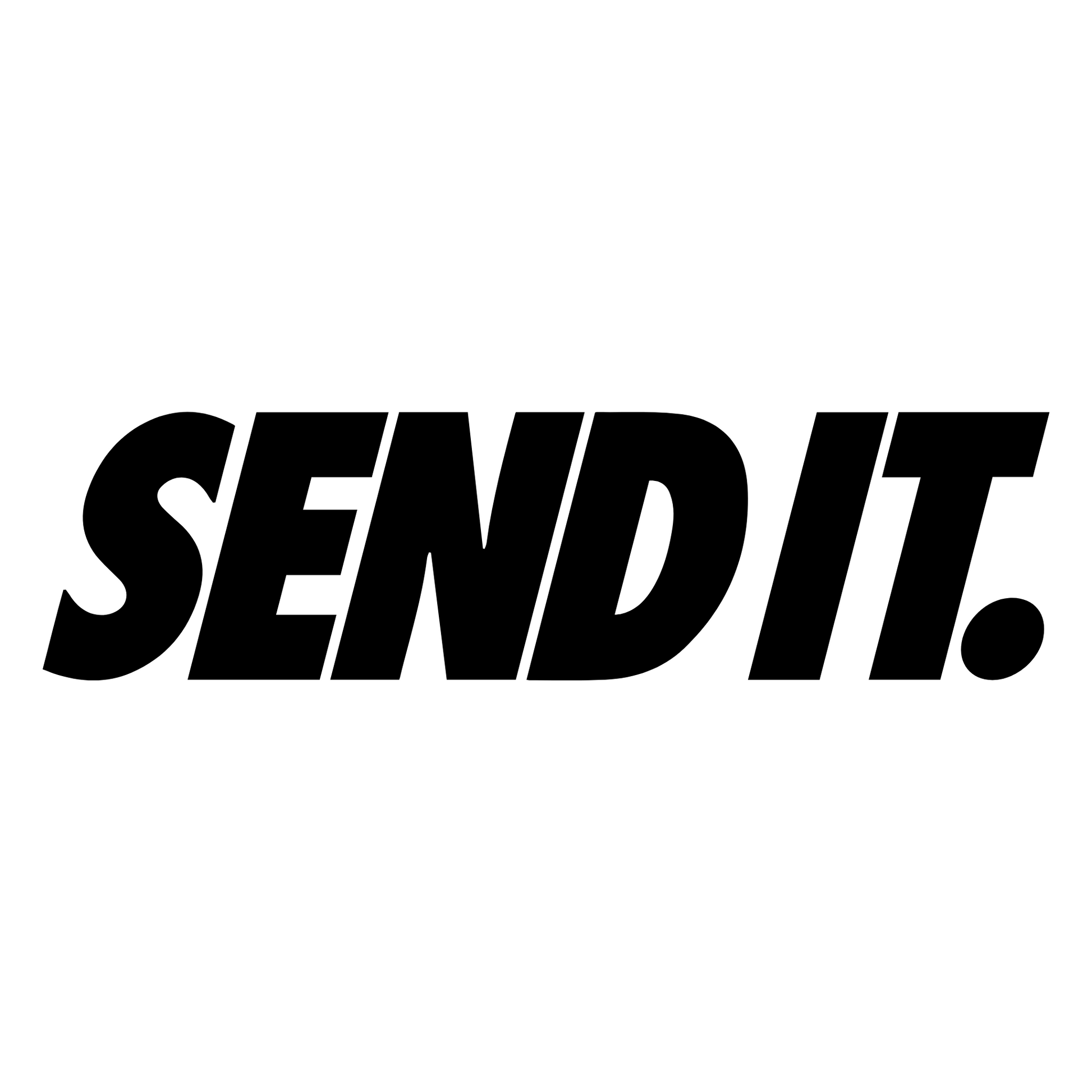 SEND IT. Vinyl car Decal Sticker for Automotive lovers. Bold vinyl sticker design for car windows and bumper stickers