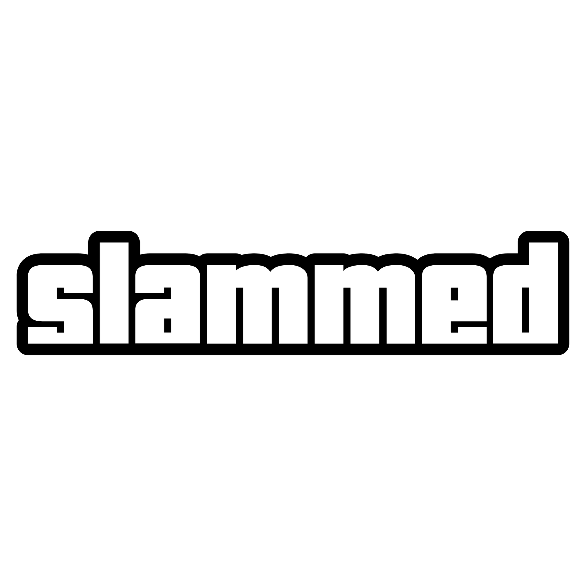 Slammed GTA Style Lowered Car Vinyl Decal Sticker. Vinyl Decal for lowered cars, perfect as a window sticker or bumper sticker