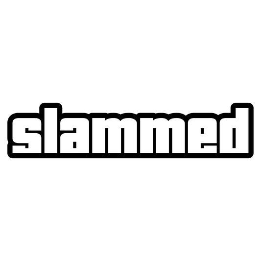 Slammed GTA Style Lowered Car Vinyl Decal Sticker. Vinyl Decal for lowered cars, perfect as a window sticker or bumper sticker