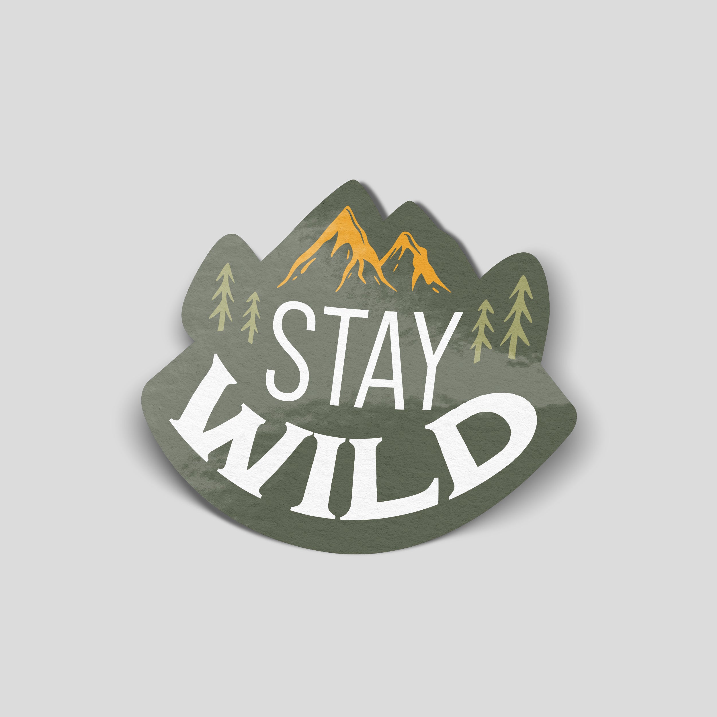 Stay Wild – Mountain Adventure Sticker