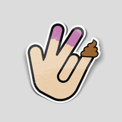 Two in the pink hand illustration funny car sticker, cheeky UK novelty car sticker by Blum Decals