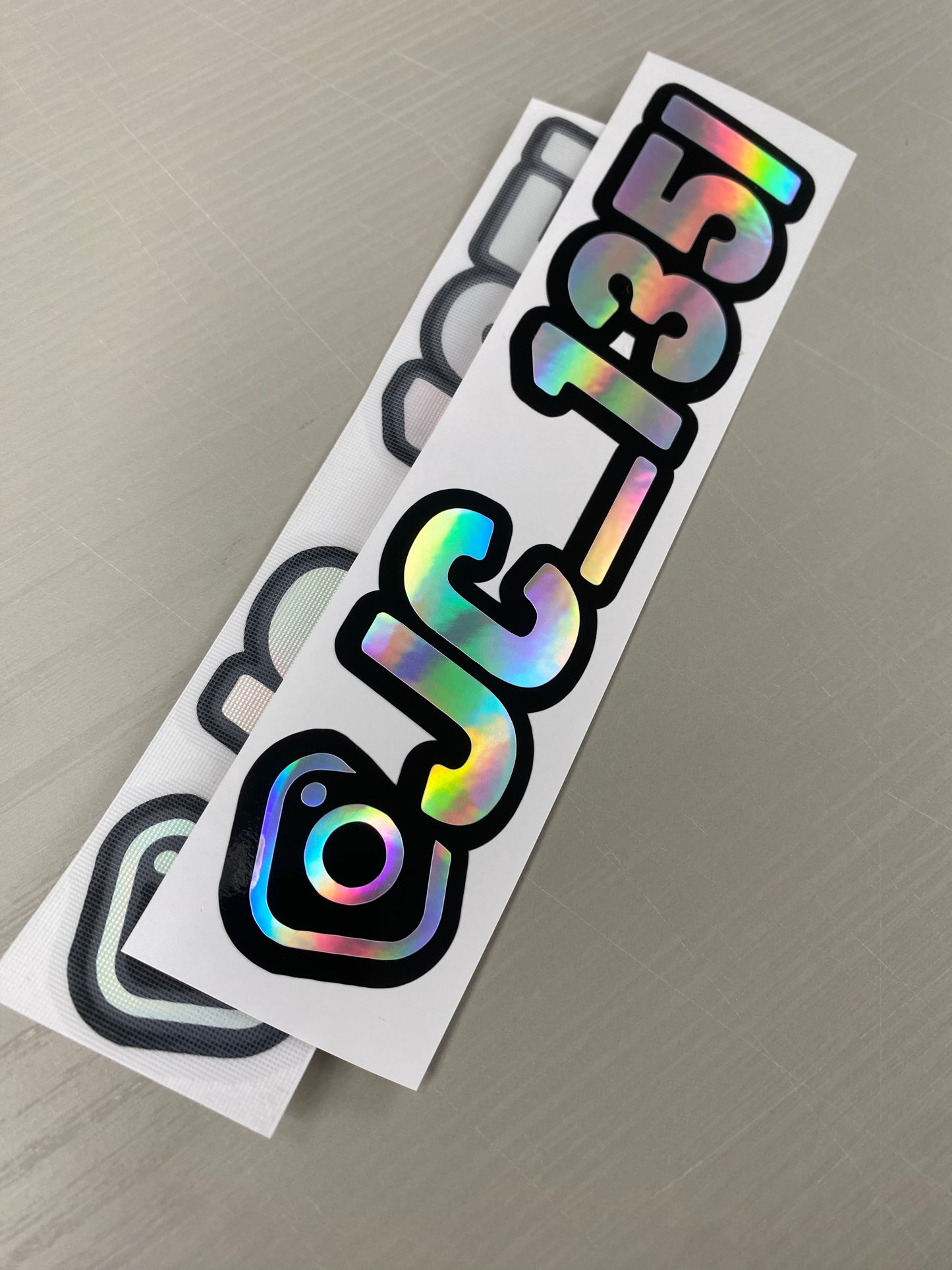 Sticker Chrom Instagram Social Tag Stickers (Chrome) – Blum Decals